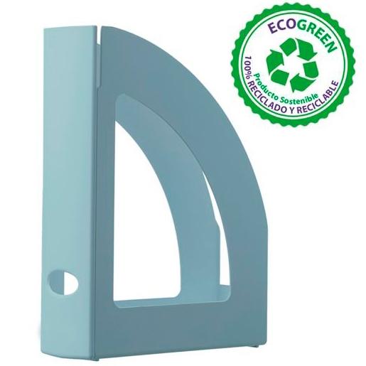 ARCHIVO 2000 CAJETÍN ECOGREEN SPINE OLLAO 80MM 250X80X320MM RECYCLÉ BLEU PASTEL