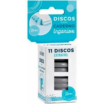 Étui pour ordinateur portable INGENIOX 30 mm en plastique gris avec 11 disques
