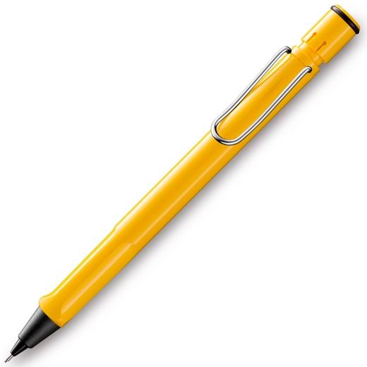 LAMY PORTAMINAS SAFARI 0.5 CON CLIP METÁLICO Y GOMA DE BORRAR AMARILLO - Prinkweb