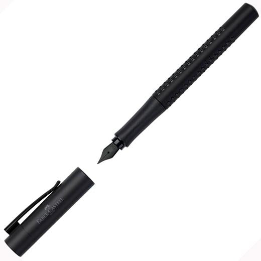 FABER CASTELL PLUMA ESTILOGRÁFICA GRIP EDITION ALL BLACK M NEGRO - Prinkweb