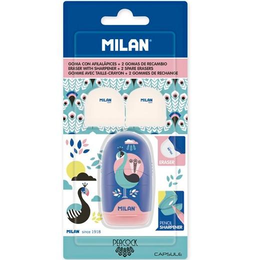 CAPSULE MILAN AFILABORRA PEACOCK + 2 PISTOLETS DE RECHANGE SOUS BLISTER (ASSORTIS)