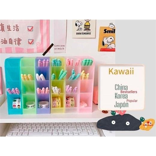 Organiseur de bureau vertical à 4 niveaux ROYMART, jaune et transparent