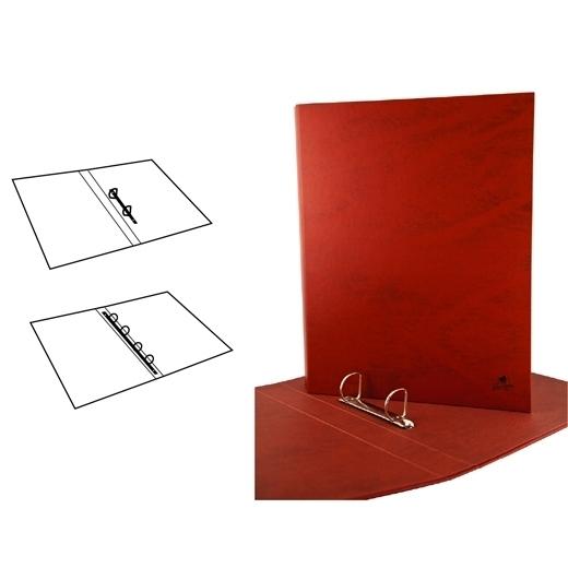 Classeur à anneaux mixtes MARIOLA 2 x 40 mm A4, doublure en carton, couverture en cuir laminé mat