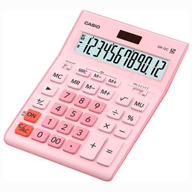 CALCULATRICE DE BUREAU CASIO 12 CHIFFRES ROSE