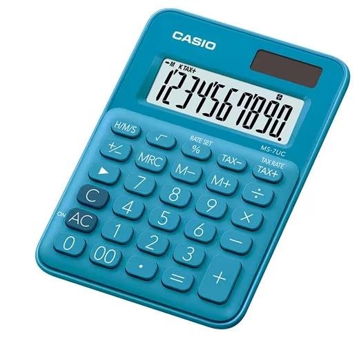 CALCULATRICE DE BUREAU CASIO BLEUE 10 CHIFFRES