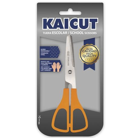 KAICUT TIRAS ESCOLARS 130MM AÇO INOXIDABLE BLÍSTER C/SORTIMENTS