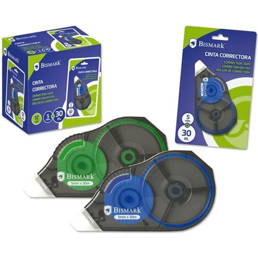Ruban correcteur BISMARK 5 mm x 30 m, blister
