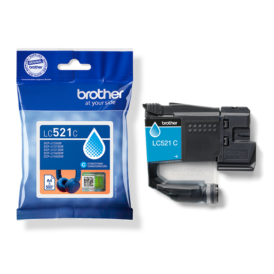 Cartucho Brother LC521 cian