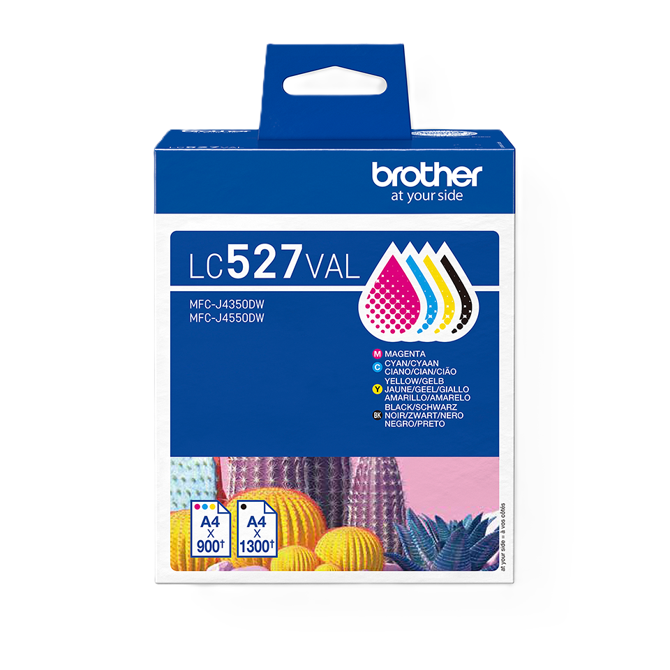 Brother LC527 Pack de 4 Cartuchos de Tinta Originales - LC527VAL