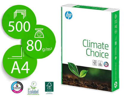 HP Climate Papel A4 80gr 210x297mm (500 Hojas) Blanco  - Cantidad: 5